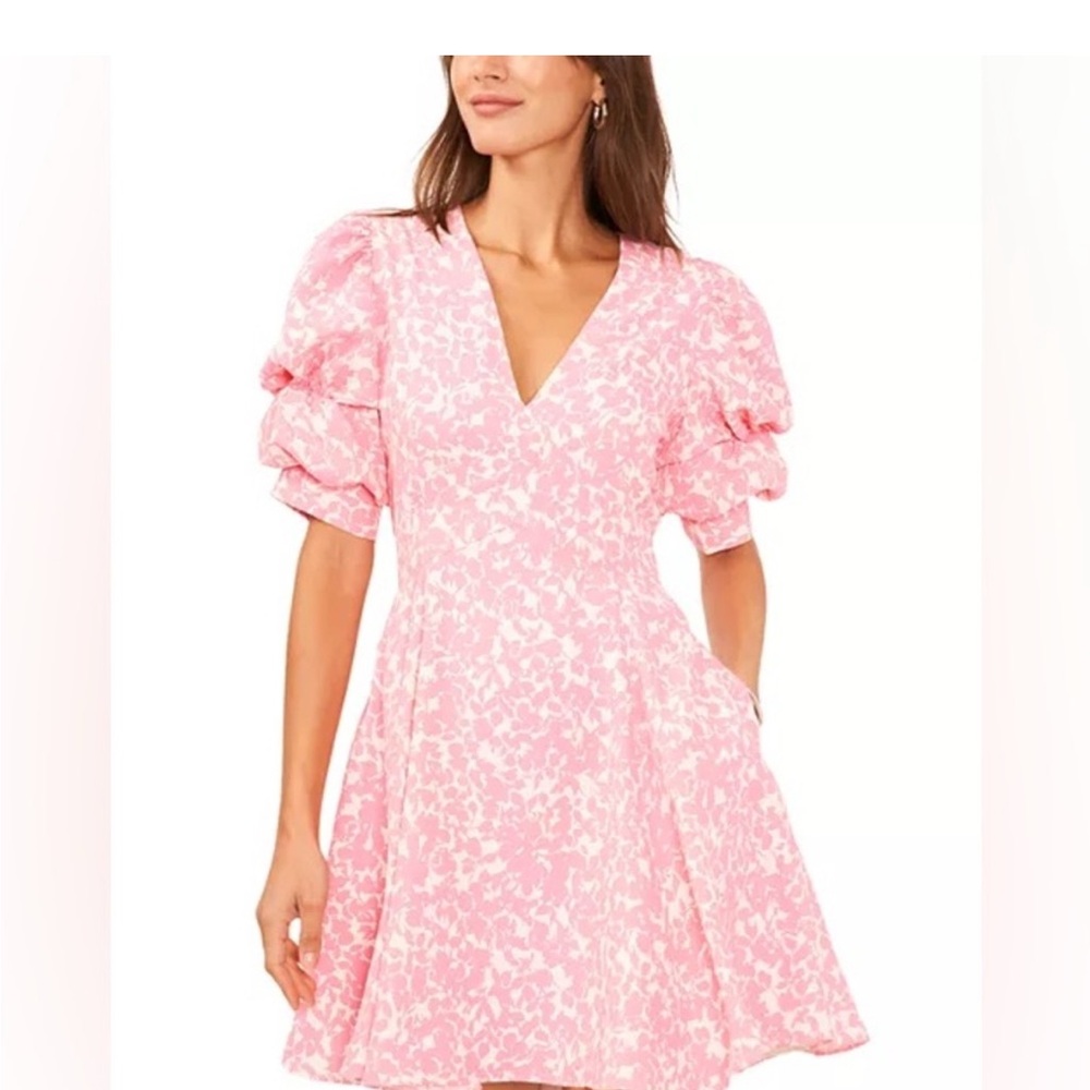 Elegant Pink Floral Dress